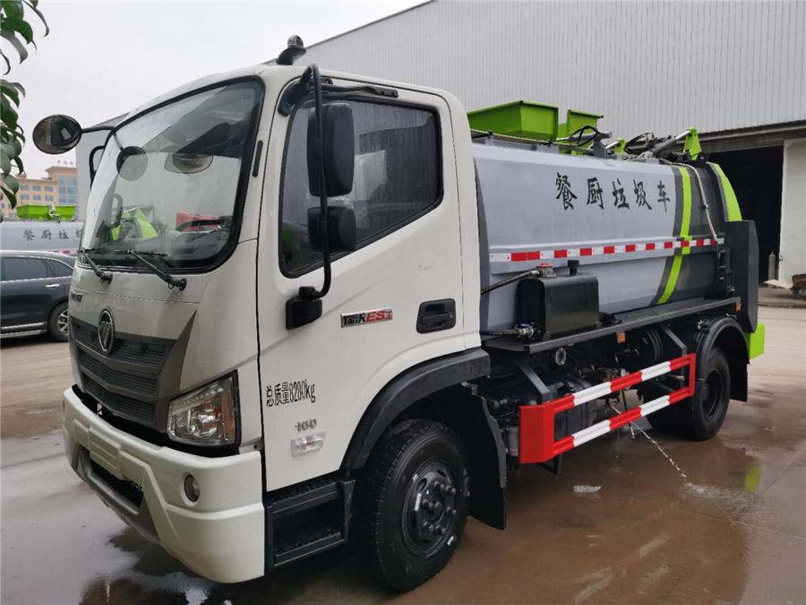 國(guó)六福田方罐餐廚垃圾車