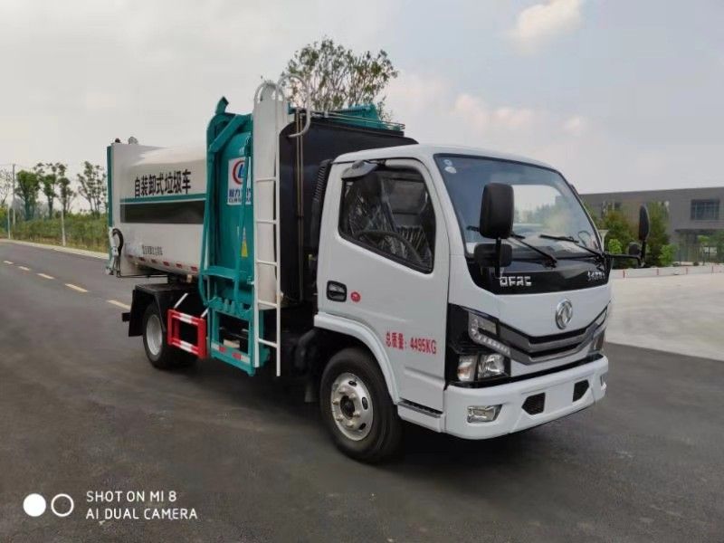 國六東風小多利卡掛桶式垃圾車