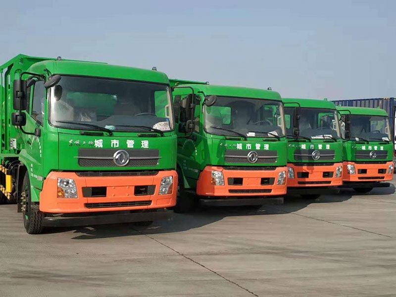 廣州環衛處采購餐廚垃圾車4臺順利交車