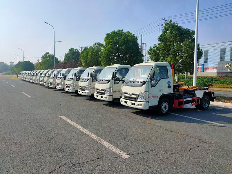 國六3方福田小卡之星2勾垃臂?圾車