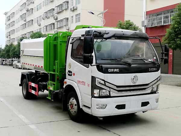 國六東風大多利卡掛桶式垃圾車