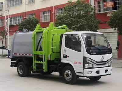 國六東風多利卡掛桶式垃圾車
