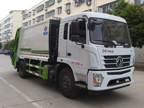 國六東風專底壓縮式垃圾車