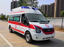 國(guó)六福特新世代V348短軸柴油運(yùn)輸型救護(hù)車(chē)