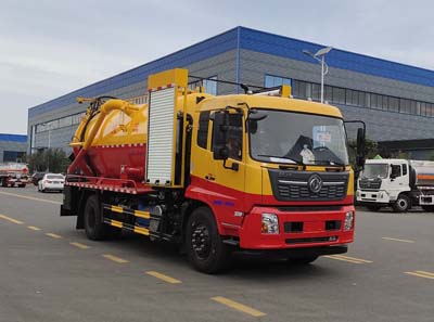 國六東風天錦12方清洗吸污車