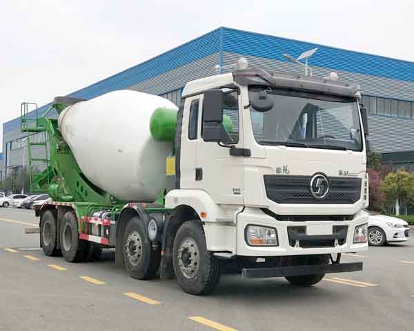 陜汽德龍前四后八混凝土攪拌運輸車