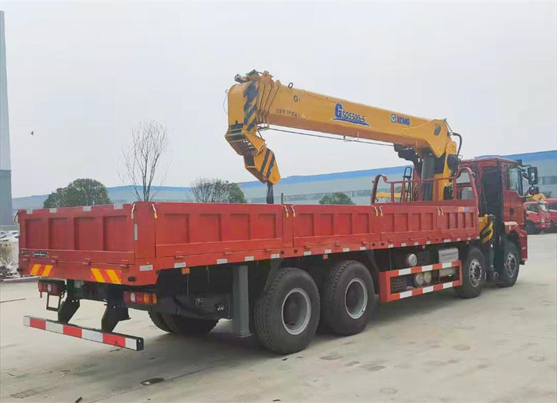 陜汽德龍 前四后八 國六350馬力 徐工20噸隨車吊圖片展示C
