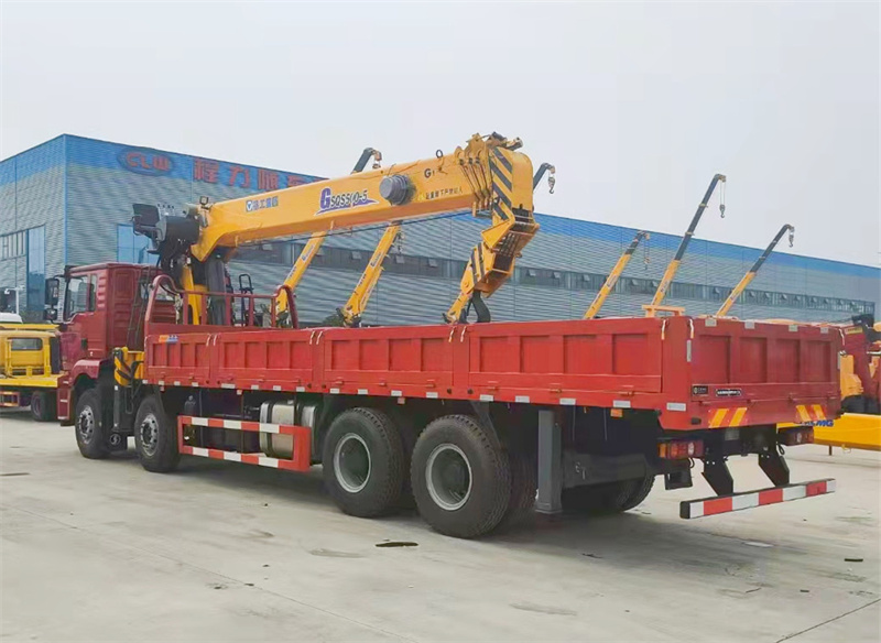 陜汽德龍 前四后八 國六350馬力 徐工20噸隨車吊圖片展示D
